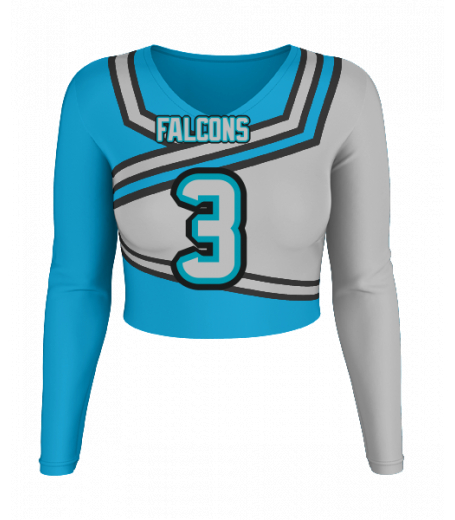 Delray V  Neck Crop Jersey