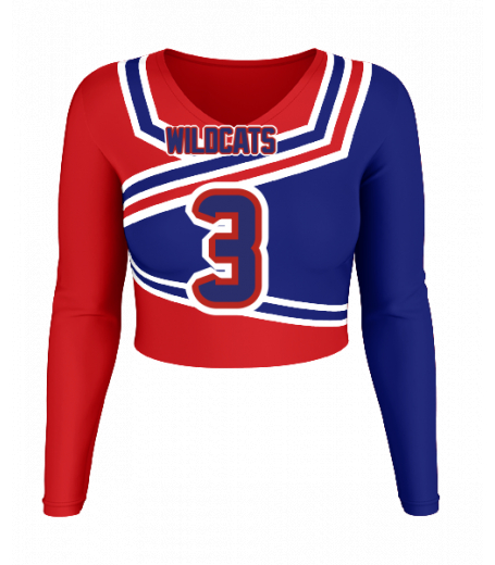 Delray V  Neck Crop Jersey