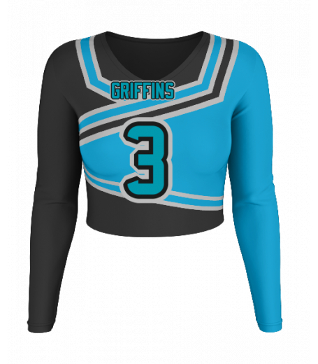 Delray V  Neck Crop Jersey