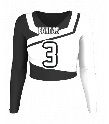 Delray V  Neck Crop Jersey