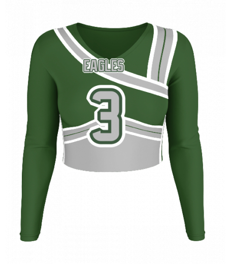 Emerald Isle V  Neck Crop Jersey