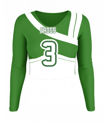 Emerald Isle V  Neck Crop Jersey