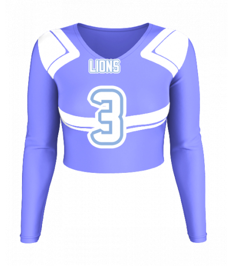 Hampton Beach V  Neck Crop Jersey