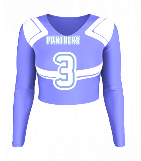 Hampton Beach V  Neck Crop Jersey