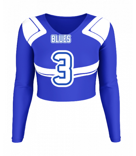 Hampton Beach V  Neck Crop Jersey