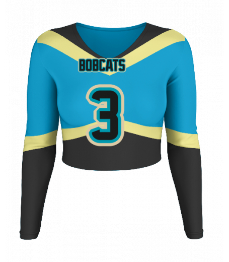 Long Beach V  Neck Crop Jersey