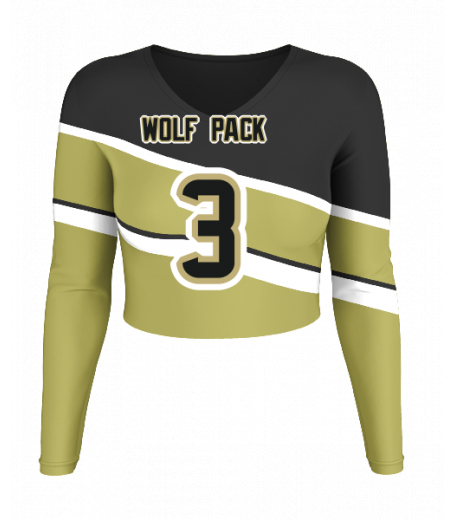 Newport V  Neck Crop Jersey