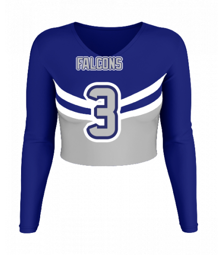 Ocean City V  Neck Crop Jersey