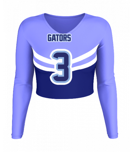 Ocean City V  Neck Crop Jersey