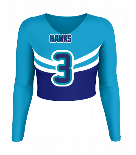 Ocean City V  Neck Crop Jersey