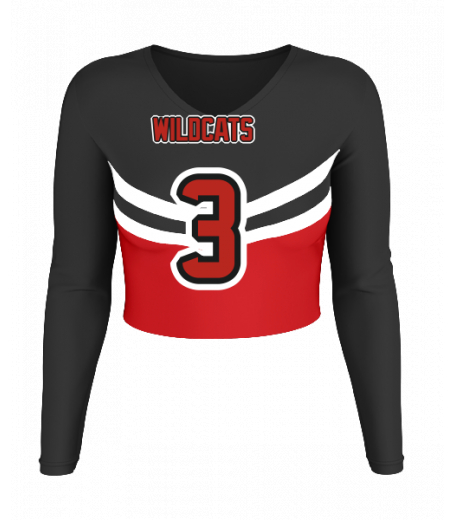 Ocean City V  Neck Crop Jersey