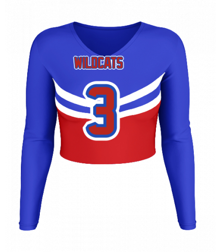 Ocean City V  Neck Crop Jersey