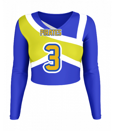 Ocean Springs V  Neck Crop Jersey