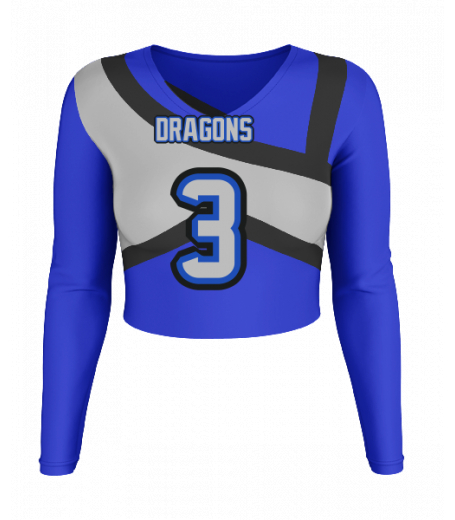 Ocean Springs V  Neck Crop Jersey