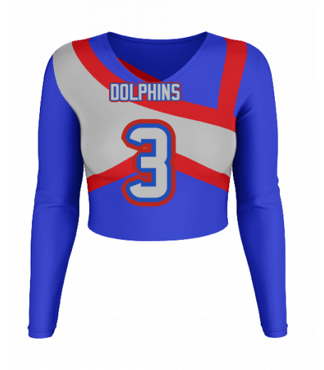 Ocean Springs V  Neck Crop Jersey