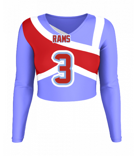 Ocean Springs V  Neck Crop Jersey