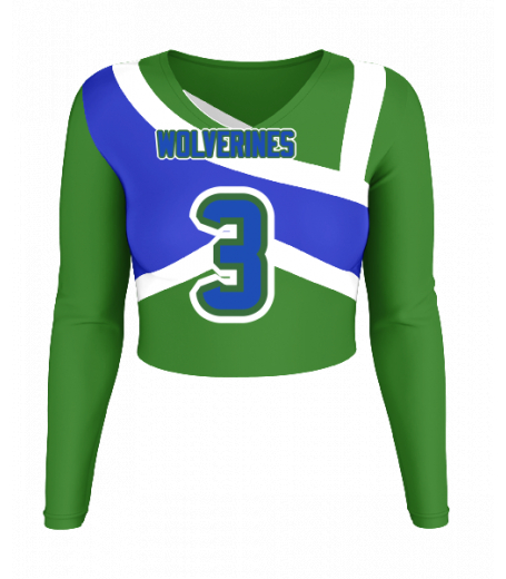 Ocean Springs V  Neck Crop Jersey