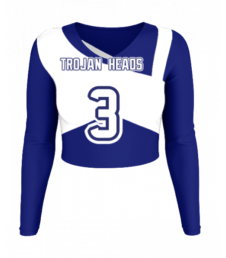 Ocean Springs V  Neck Crop Jersey