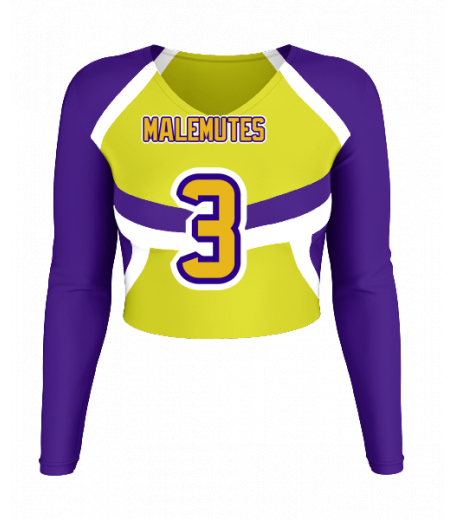 San Clemente V  Neck Crop Jersey