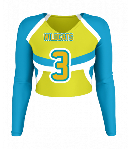 San Clemente V  Neck Crop Jersey