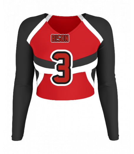 San Clemente V  Neck Crop Jersey