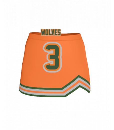 Orange Beach V Notch Skirt Jersey