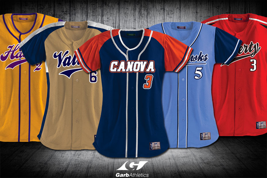 Softball Uniforms  - just a few out of the hundreds of styles available